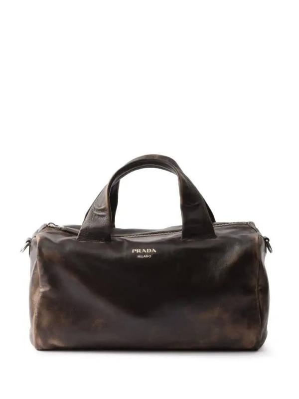 nappa leather duffle bag