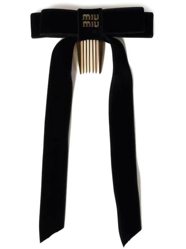velvet hair clip