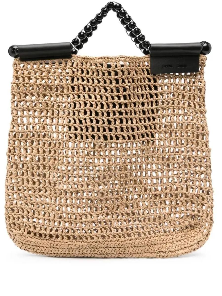 raffia tote bag