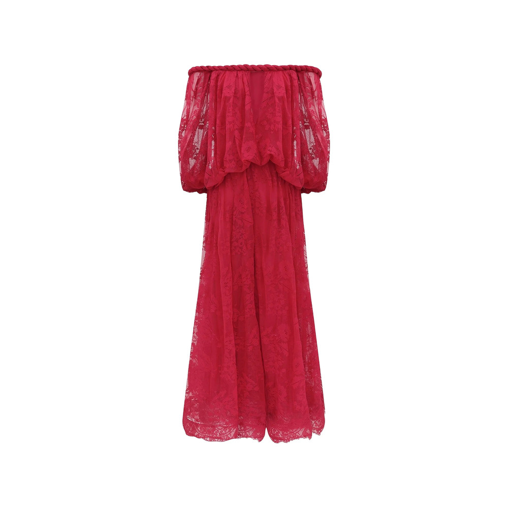 Zimmermann Luna Braided Lace Maxi Dress