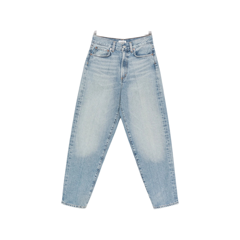 Agolde Faded Pressed-crease Jeans