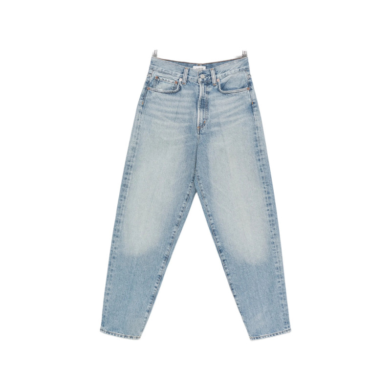 Agolde Faded Pressed-crease Jeans