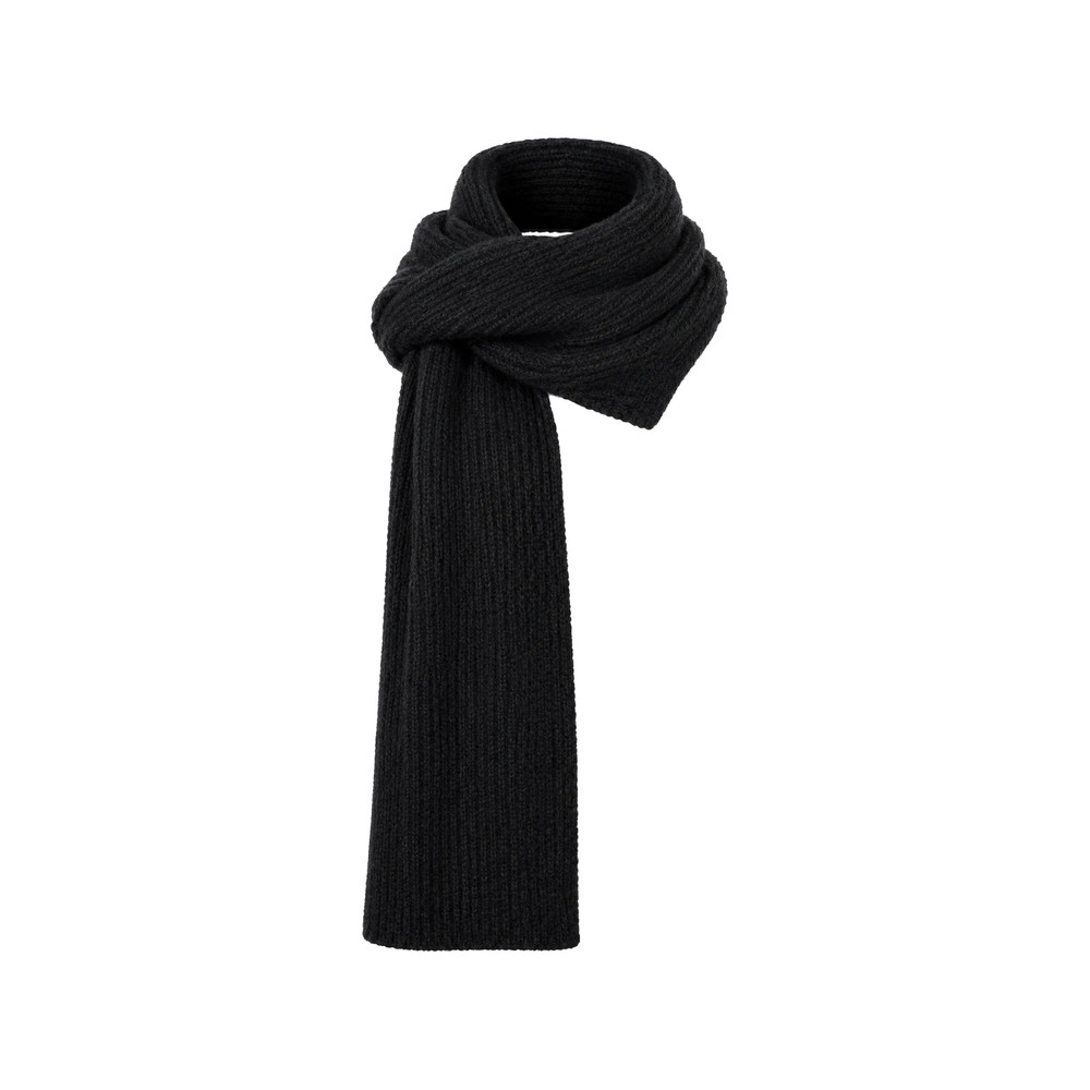 Low Classic Fuzzy-knit Ribbed Scarf