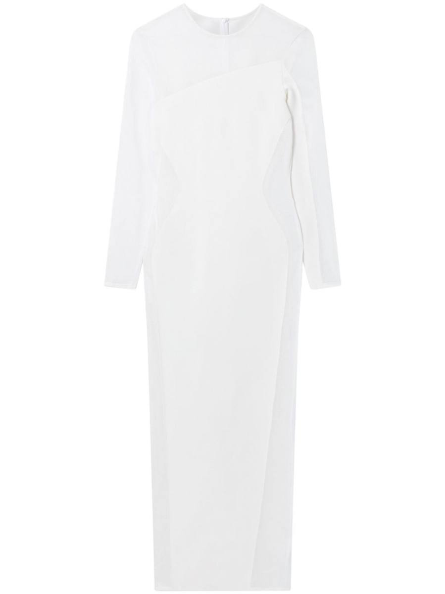 panelled midi dress