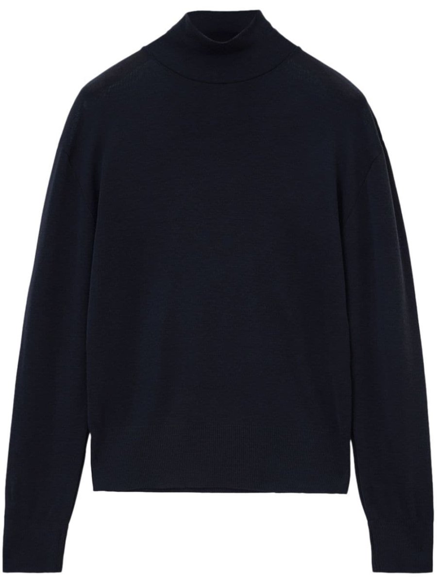 high-neck jumper