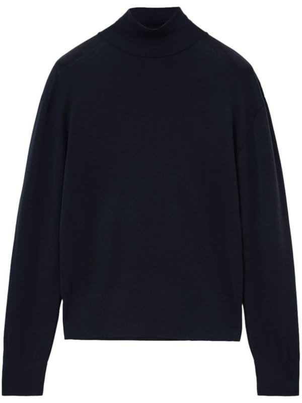 high-neck jumper