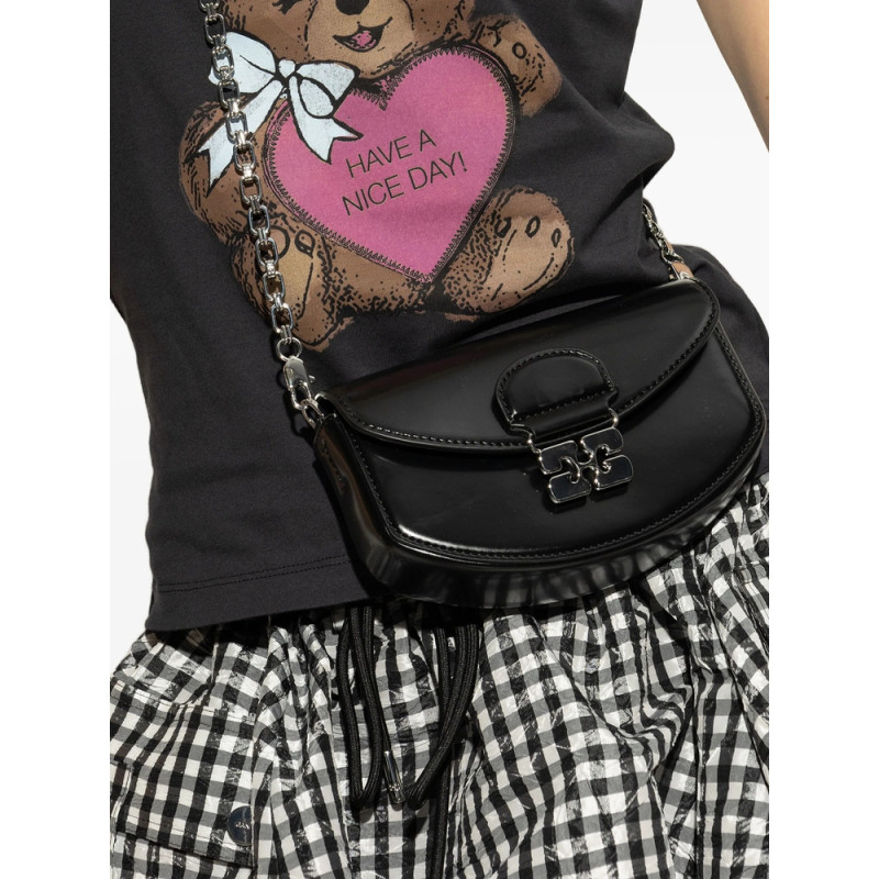 Ganni Chain-strap Half-moon Mini Bag