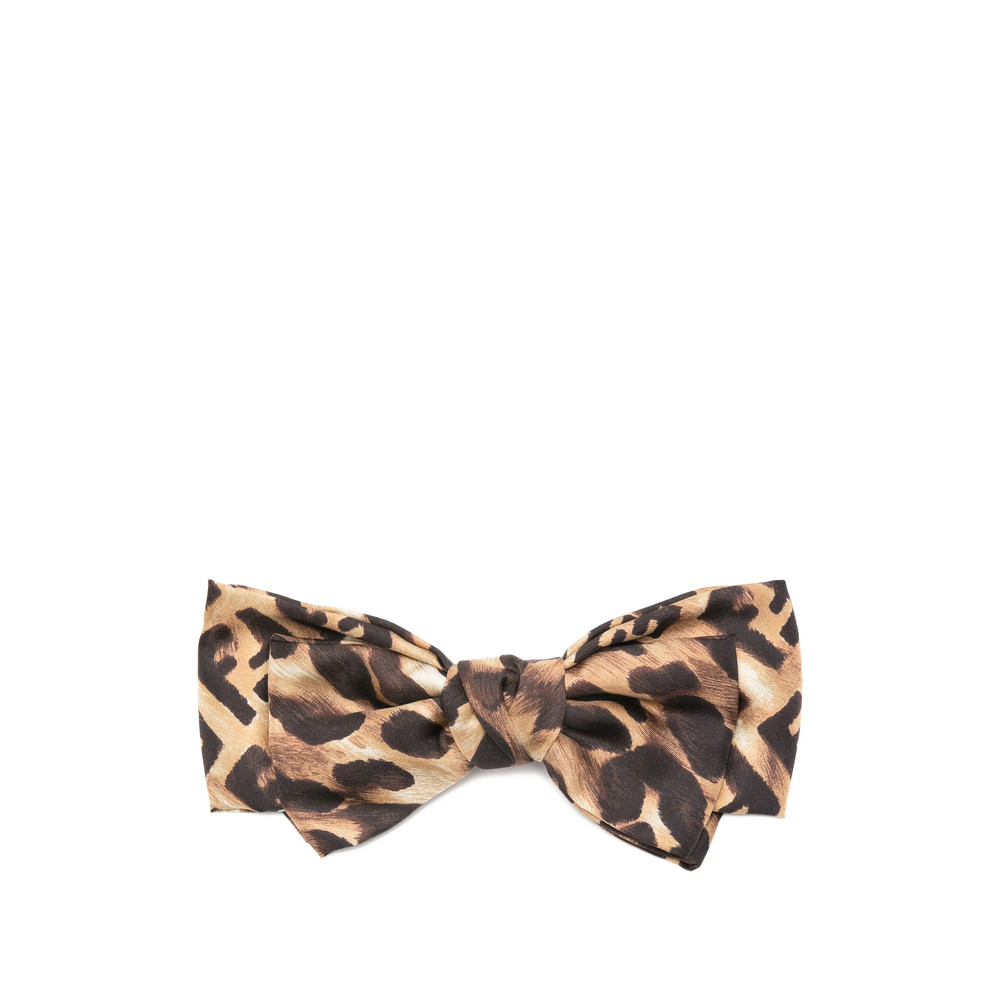 Fendi Leopard Print Bow Hair Accessory