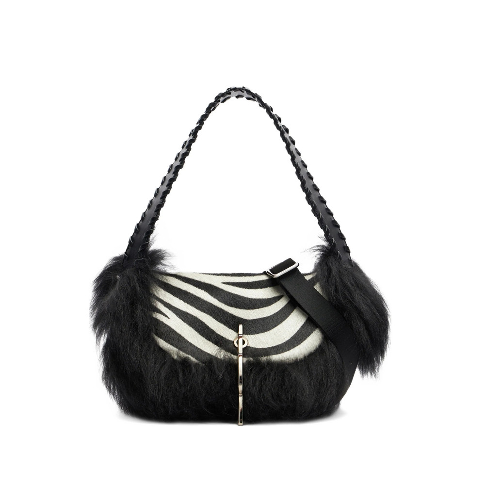 Blumarine Mini Zebra-print Shoulder Bag