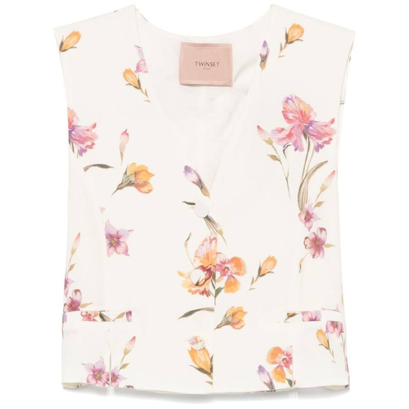 Twinset Floral-print Waistcoat