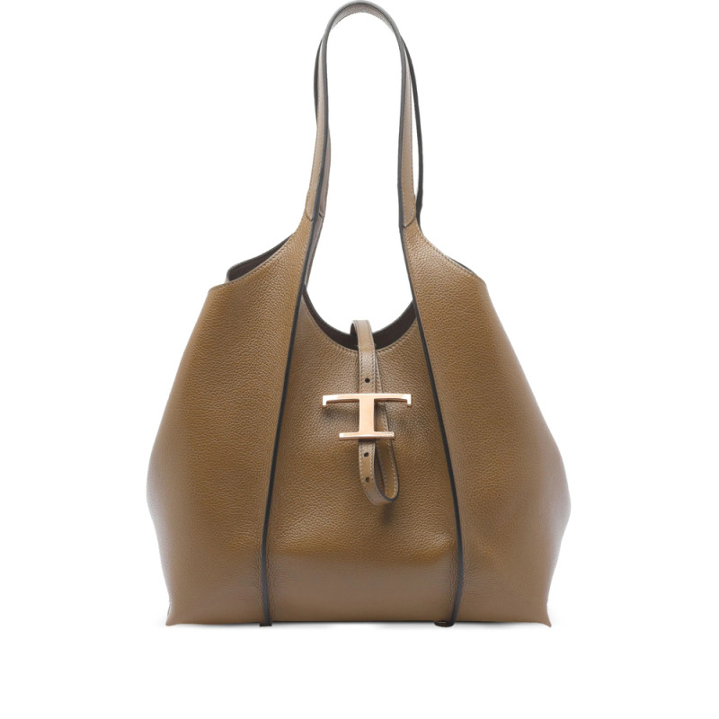 Tod's Medium T-timeless Calfskin Leather Tote Bag