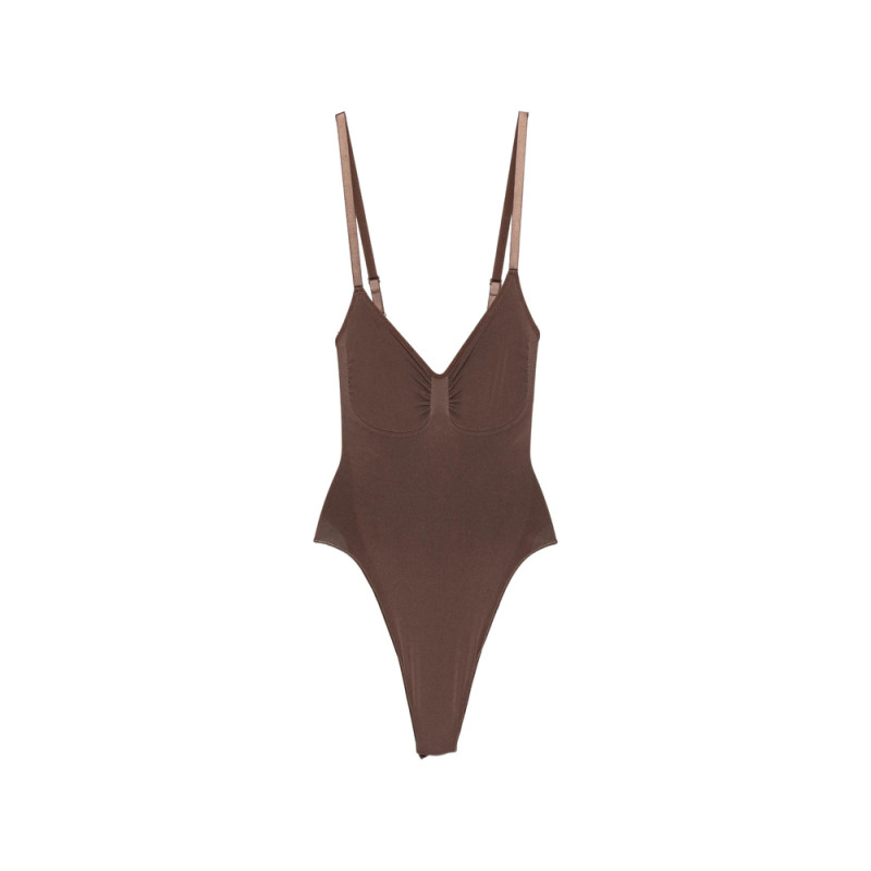 Skims Ruched Thong Bodysuit