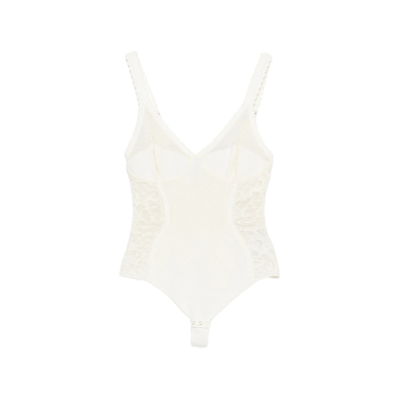 Elisabetta Franchi Lace-panelled Sleeveless Top