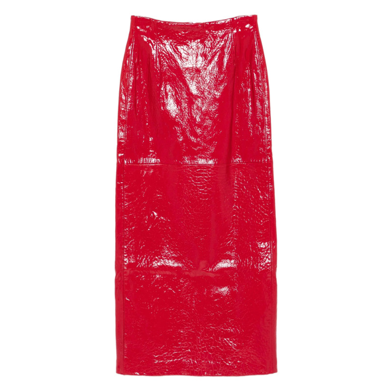 Cassell Embossed-effect Midi Skirt
