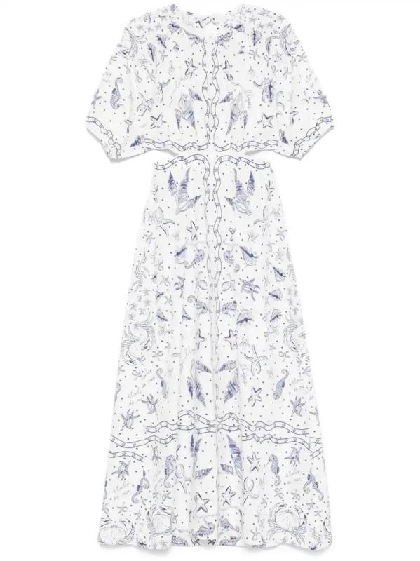 Niessel Seashells maxi dress