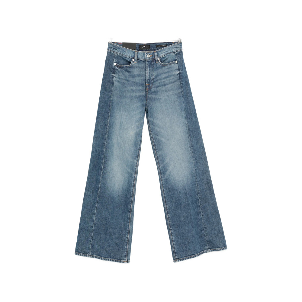 7 For All Mankind Lotta Tailorless Wide-leg Jeans