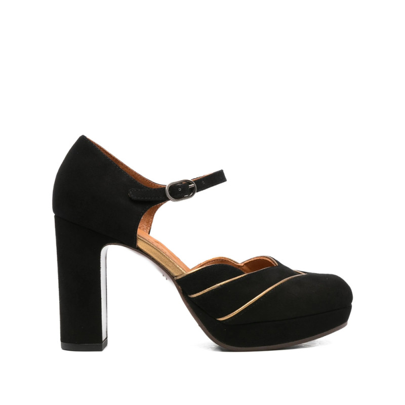 Chie Mihara 100mm Platform Gold-detail Sandals