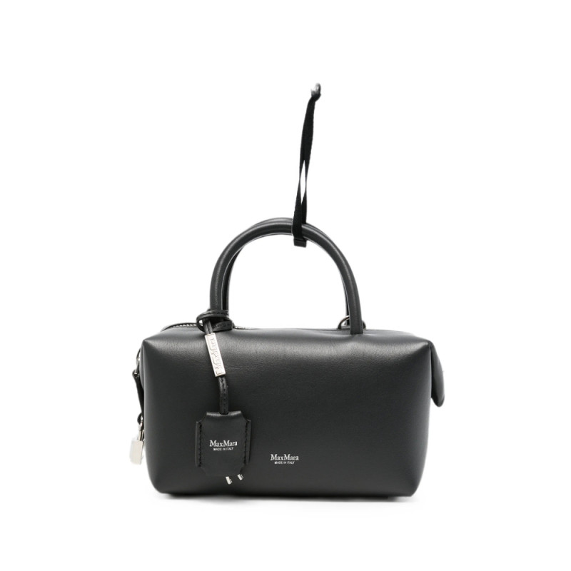 Max Mara Holdalls Logo-print Leather Mini Bag