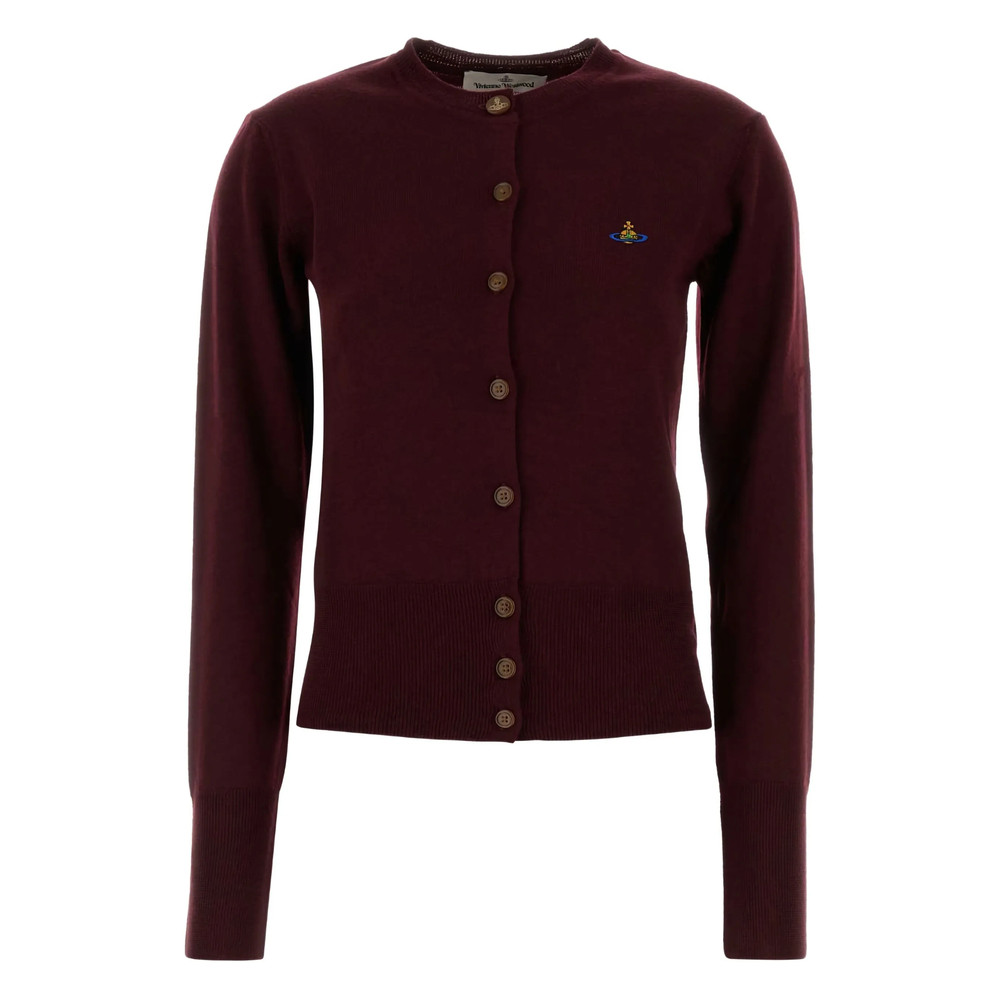 Vivienne Westwood Orb-embellished Virgin-wool Cardigan