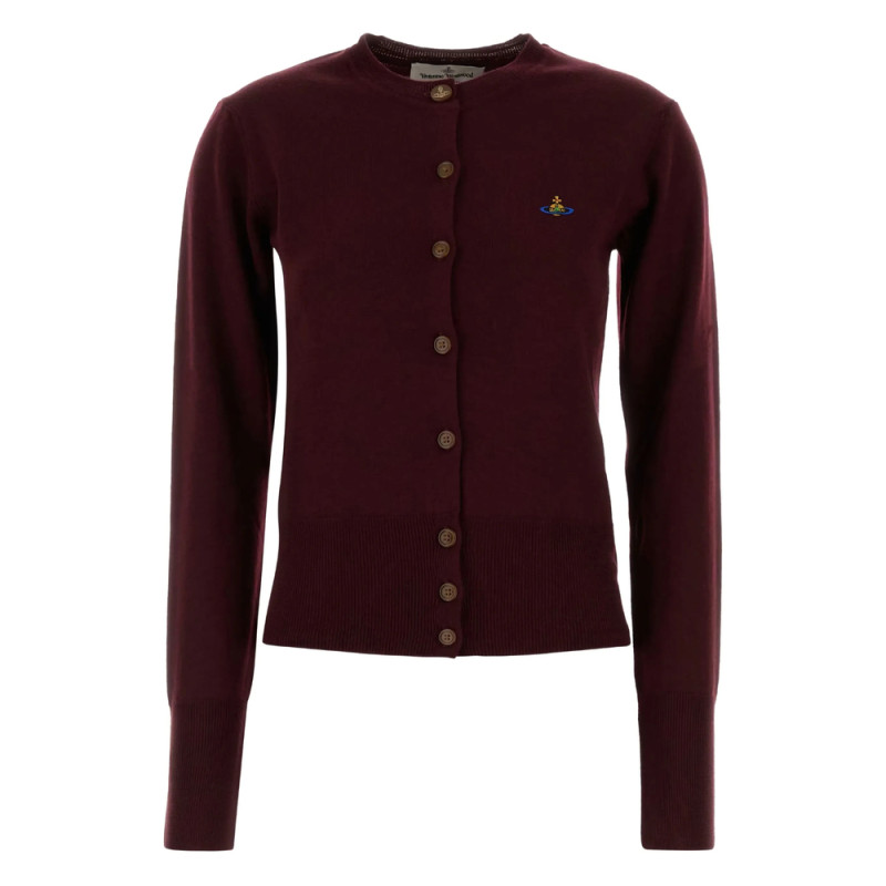 Vivienne Westwood Orb-embellished Virgin-wool Cardigan