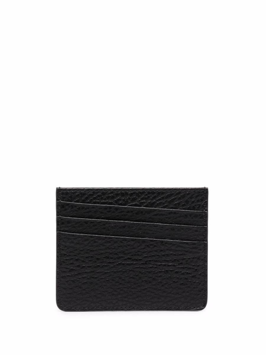 four-stitch leather card holder
