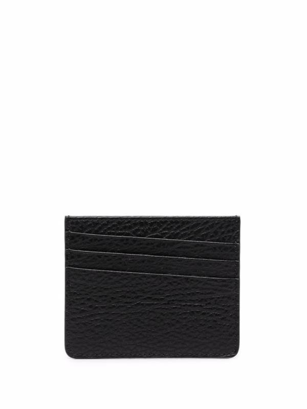 four-stitch leather card holder