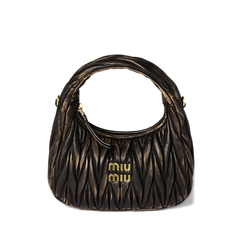Miu Miu Small Wander Matelassé Leather Shoulder Bag