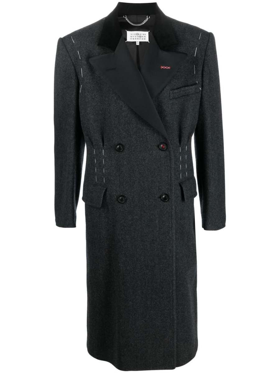 Work-In-Progress double-breasted coat