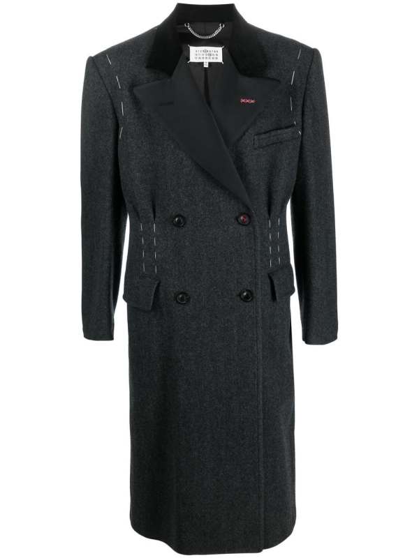 Work-In-Progress double-breasted coat