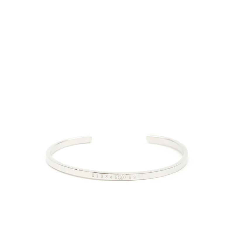 Mm6 Maison Margiela Numeric Engraved Cuff Bracelet