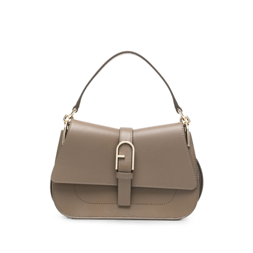 Furla Arch-logo Leather Shoulder Bag