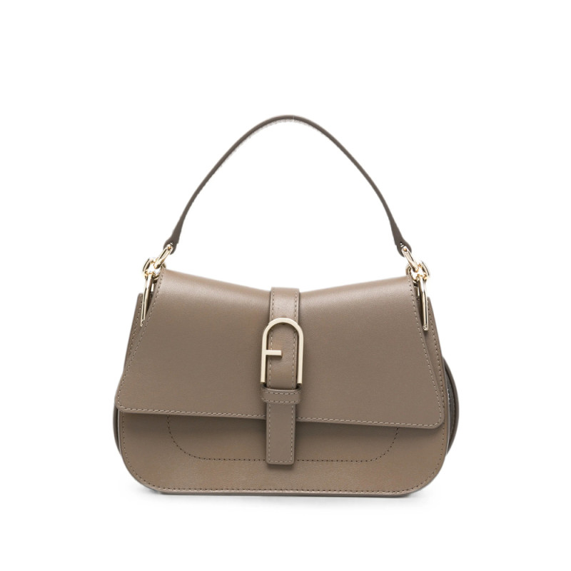 Furla Arch-logo Leather Shoulder Bag