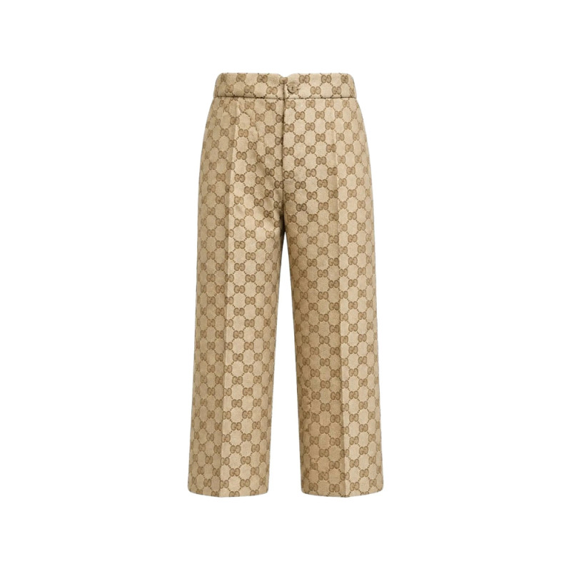 Gucci GG Canvas Button-fastening Trousers