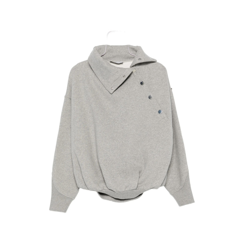 Sportmax Asymmetric Press-stud Sweatshirt