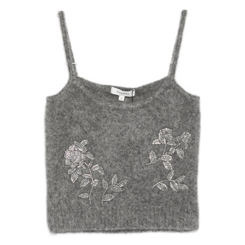 Markgong Floral-embellished Tank Top