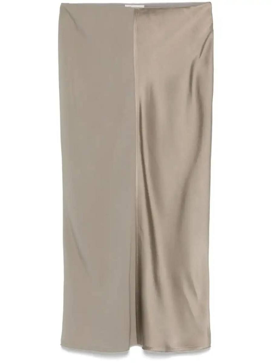 satin midi skirt