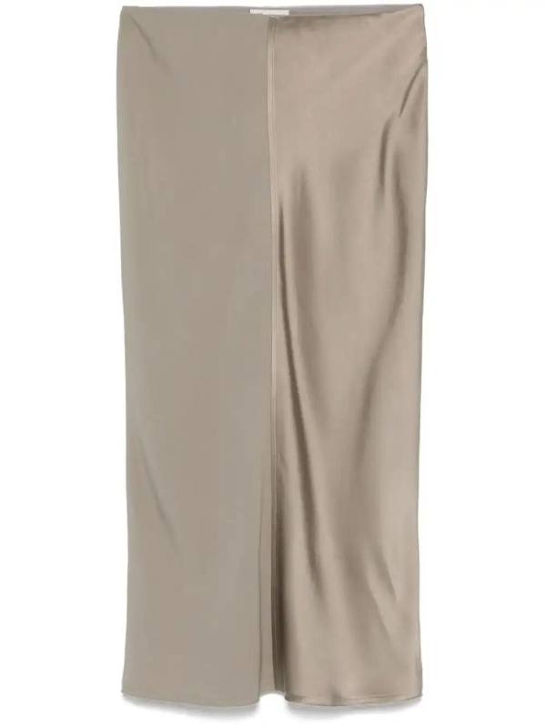 satin midi skirt