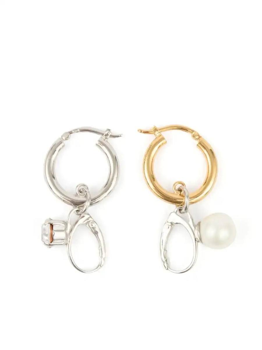 embellished hoop earrings