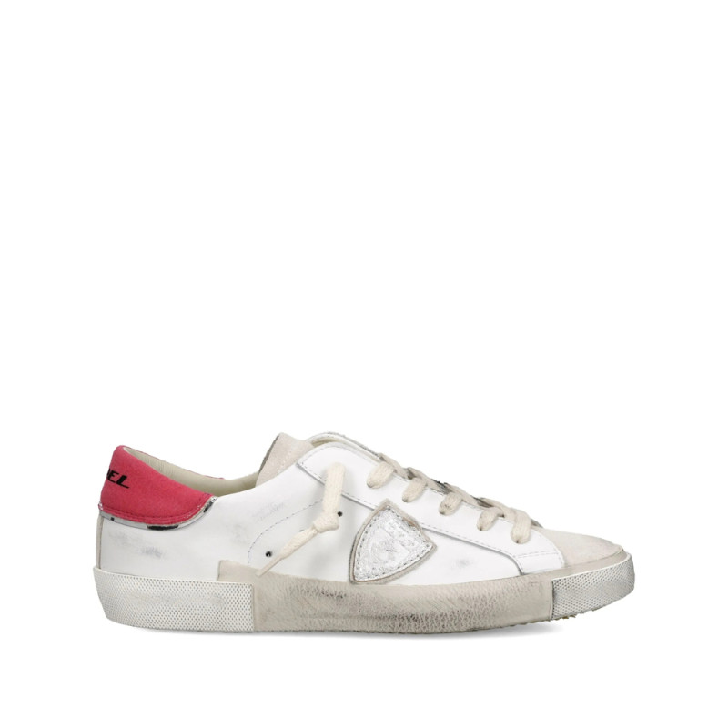 Philippe Model Distressed Leather Low-top Sneakers