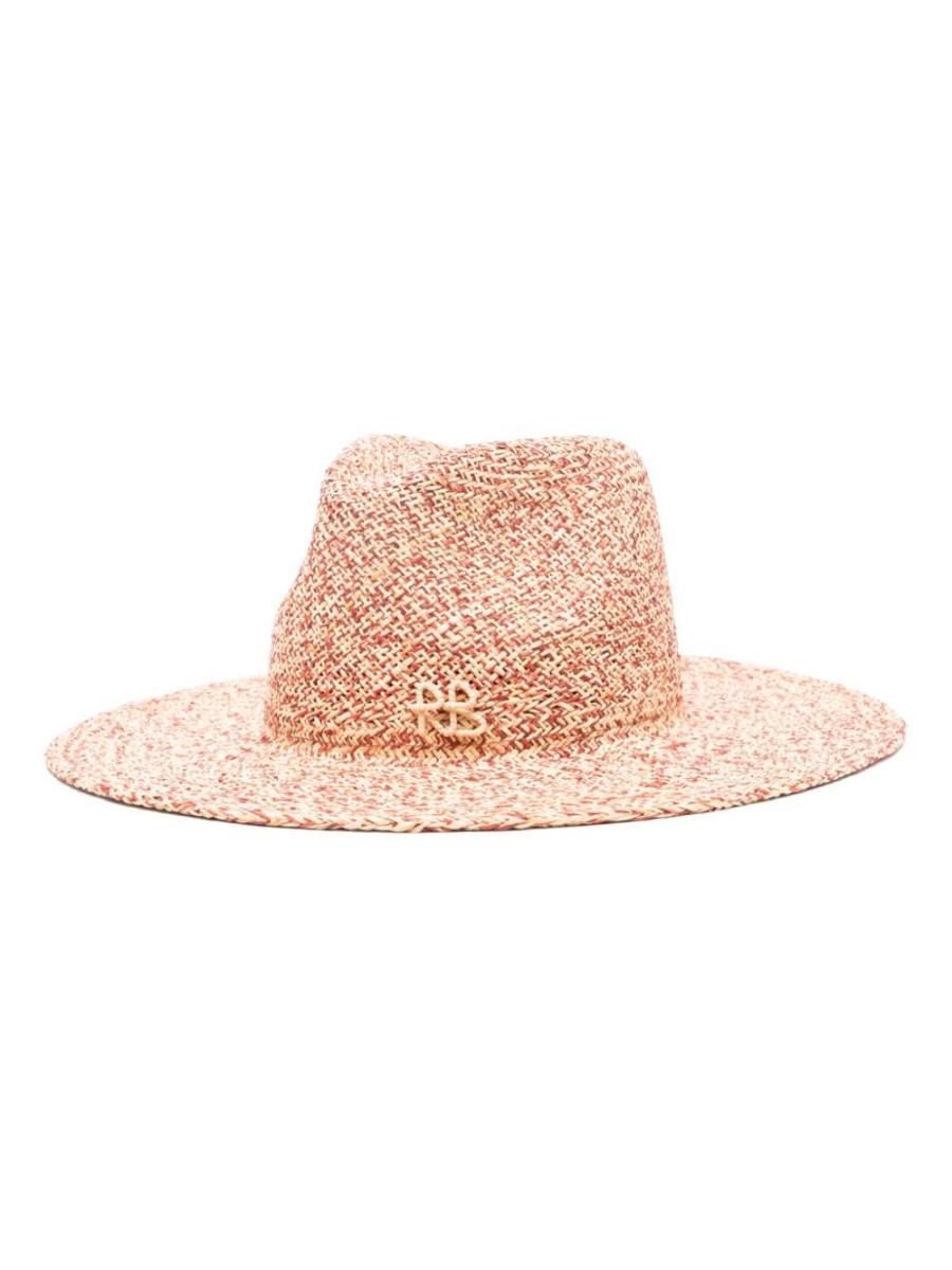 logo-appliqué fedora hat