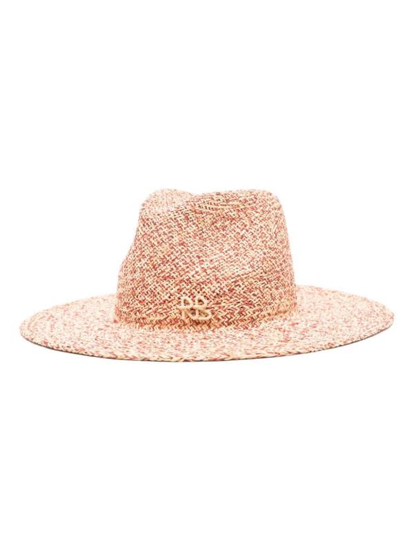 logo-appliqué fedora hat