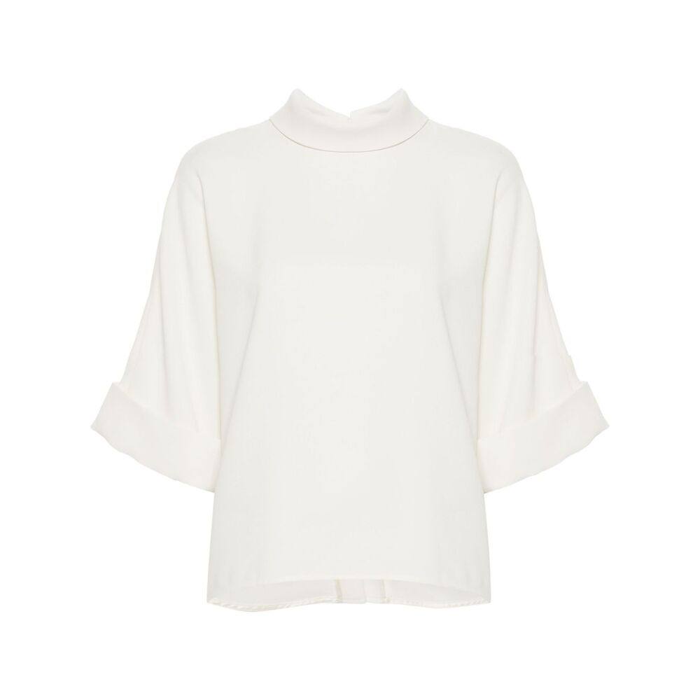 Mark Kenly Domino Tan Bailee Crepe Blouse