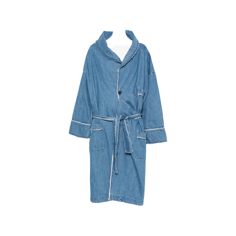 FaÇon Jacmin Miki Frayed-hem Oversized Coat