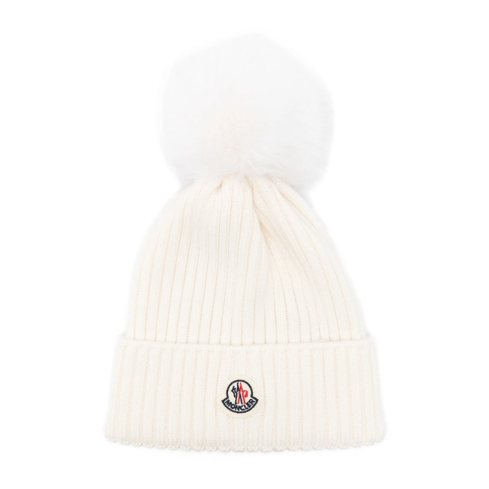 Moncler Pompom Ribbed Beanie