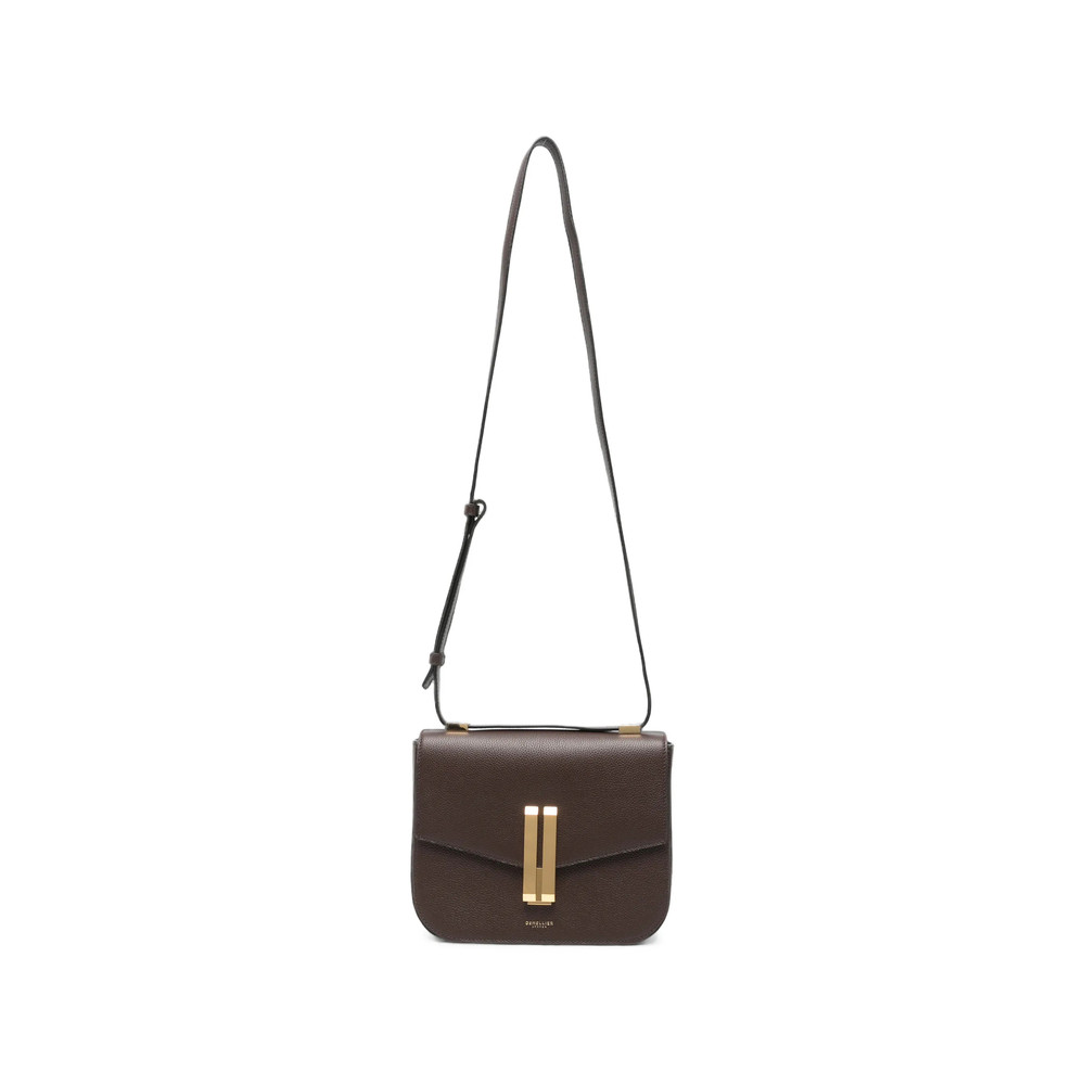 Demellier Vancouver Grained-leather Crossbody Bag
