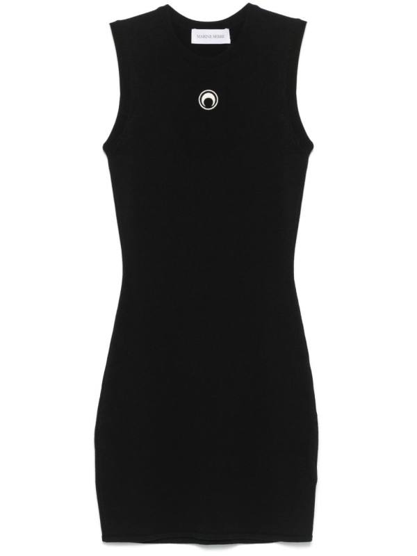 Crescent Moon-detail mini dress