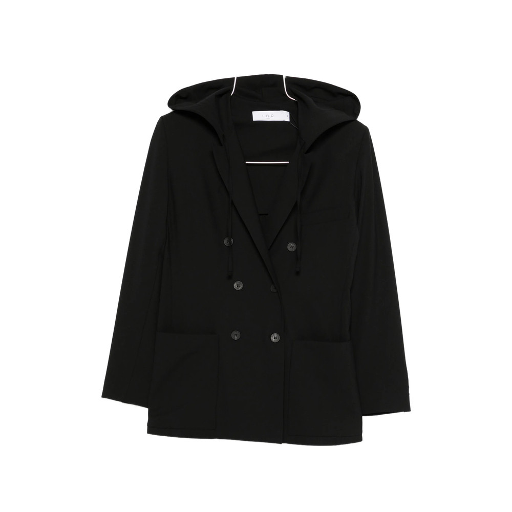 Iro Hooded Double-breasted Coat