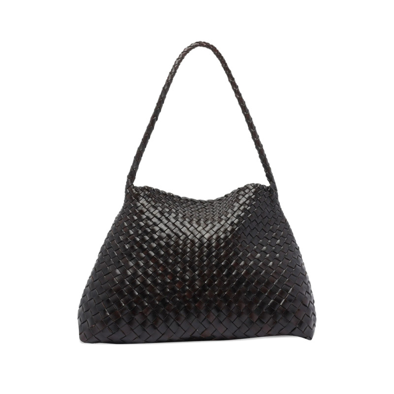 Dragon Diffusion Woven Leather Shoulder Bag