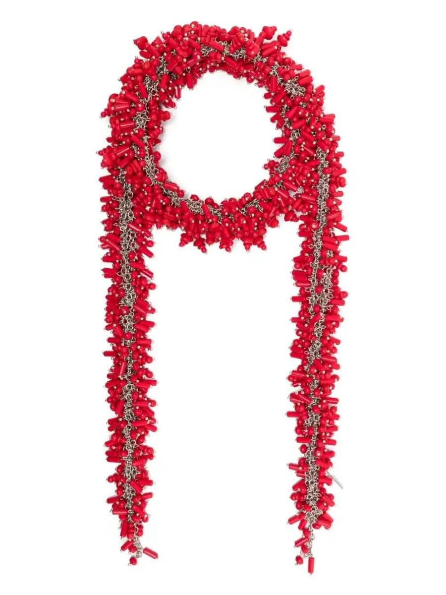bead-embellished necklace
