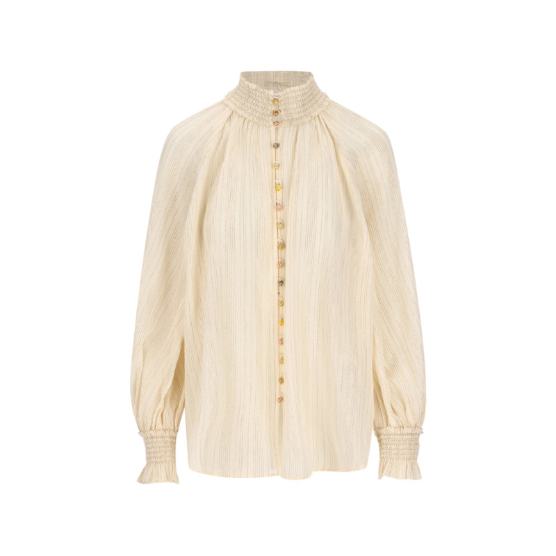 Zimmermann Aster Metallic-stripe Shirt
